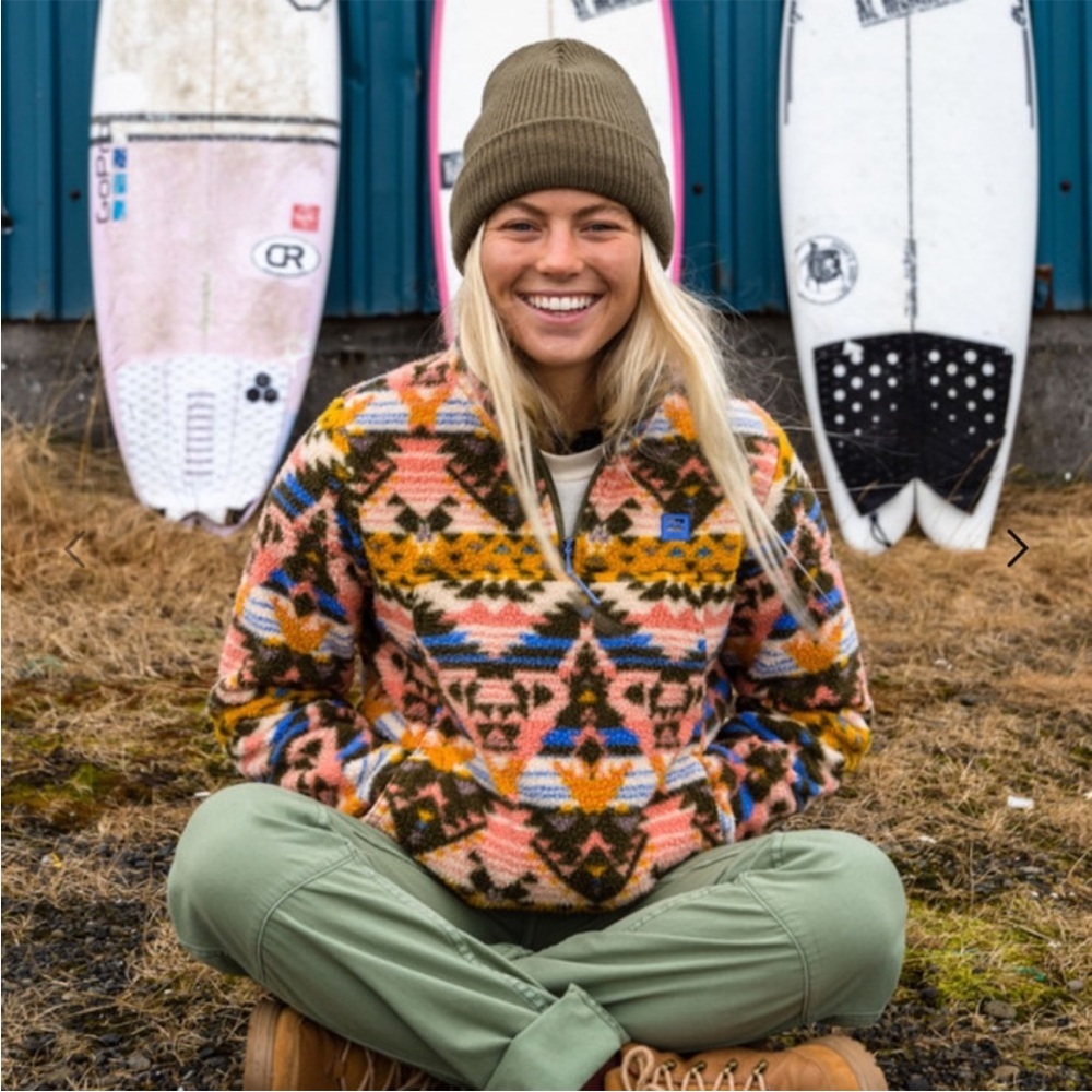 Sz Sm Billabong fleece 1/4 zip